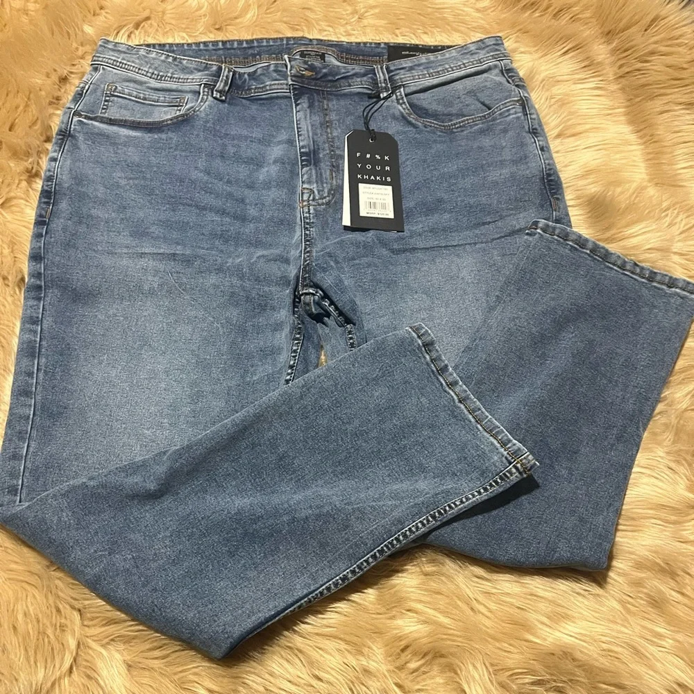 The Perfect Jean Men's #F#%KYOURKHAKIS Slim Thick 40 x 30 - Picture 4 of 8